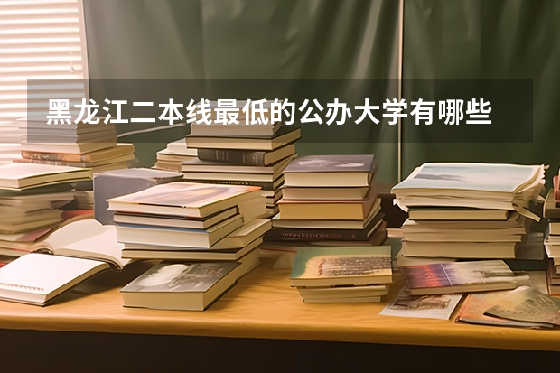 黑龙江二本线最低的公办大学有哪些