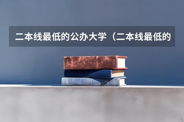 二本线最低的公办大学（二本线最低的理科公办大学）