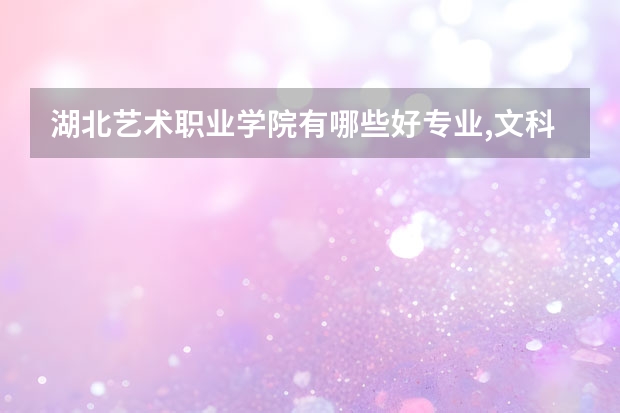 湖北艺术职业学院有哪些好专业,文科理科专业分别有哪些