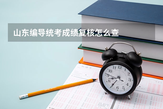 山东编导统考成绩复核怎么查