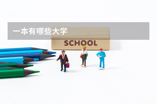 一本有哪些大学