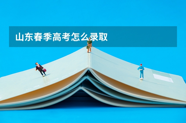 山东春季高考怎么录取