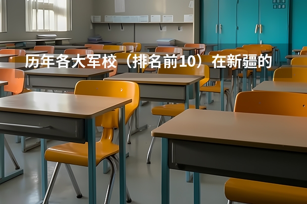 历年各大军校（排名前10）在新疆的录取分数线 有关新疆高考国防生的内容，先献上五十还可以追加