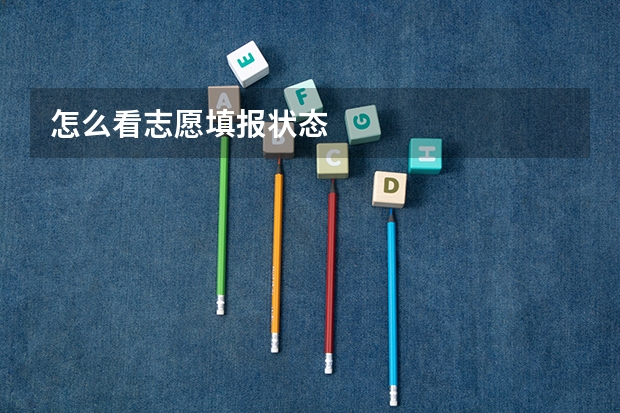 怎么看志愿填报状态