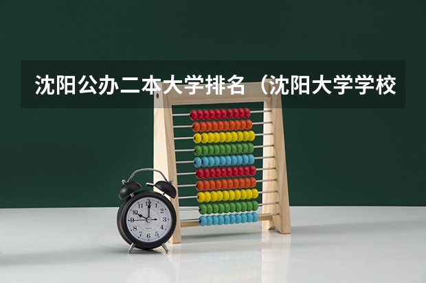 沈阳公办二本大学排名（沈阳大学学校排名）