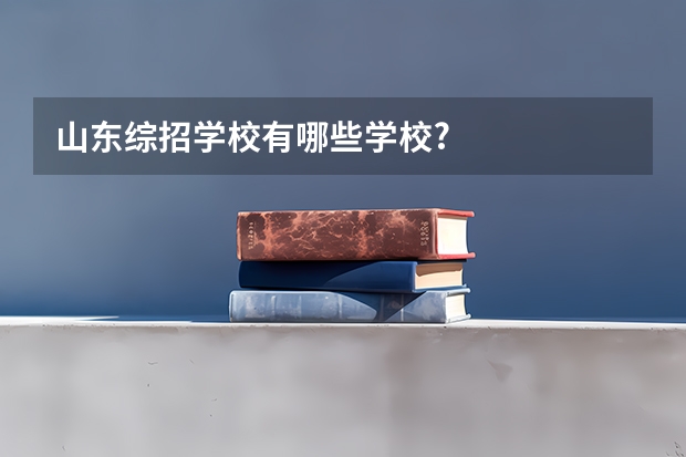 山东综招学校有哪些学校?