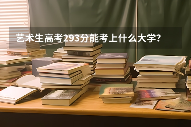 艺术生高考293分能考上什么大学？