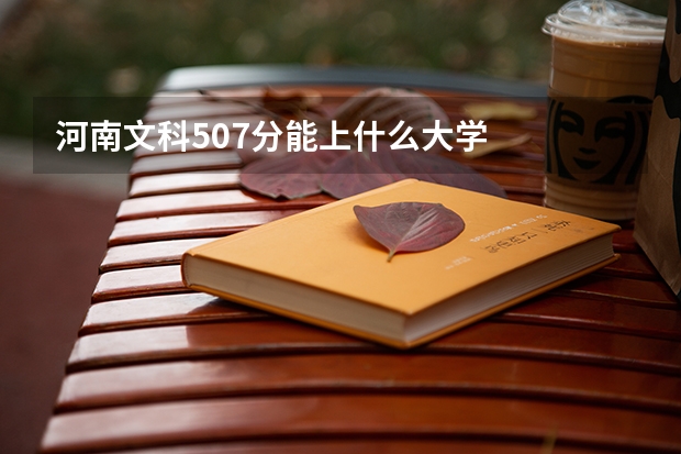 河南文科507分能上什么大学