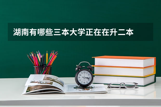 湖南有哪些三本大学正在在升二本