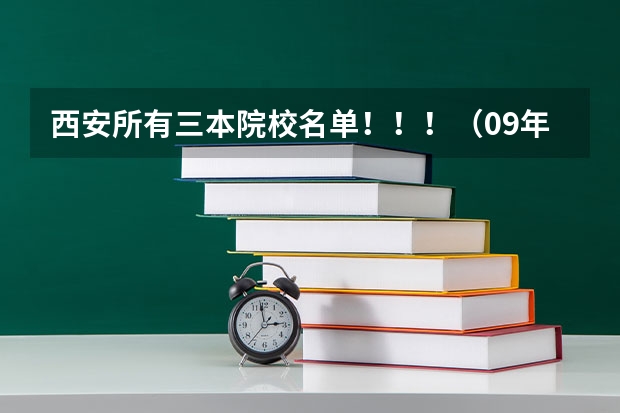西安所有三本院校名单！！！（09年代码） 山东省各大学代码