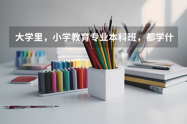 大学里,小学教育专业本科班,都学什么专业课?