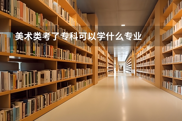 美术类考了专科可以学什么专业