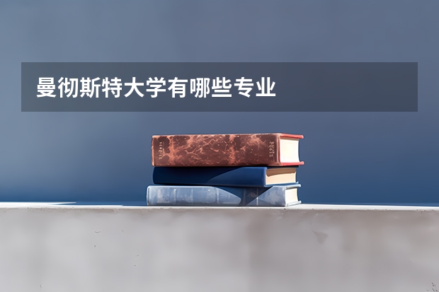 曼彻斯特大学有哪些专业