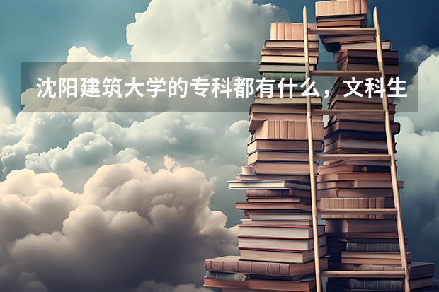 沈阳建筑大学的专科都有什么,文科生