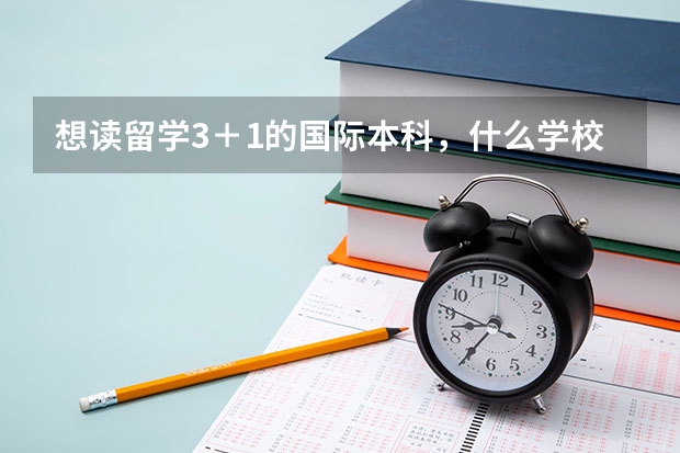 想读留学3＋1的国际本科，什么学校的好？