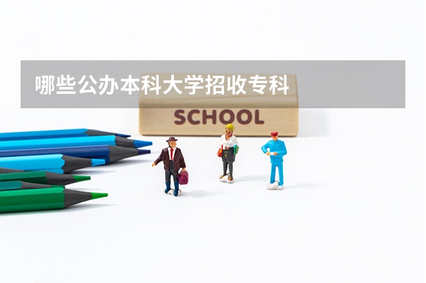 哪些公办本科大学招收专科