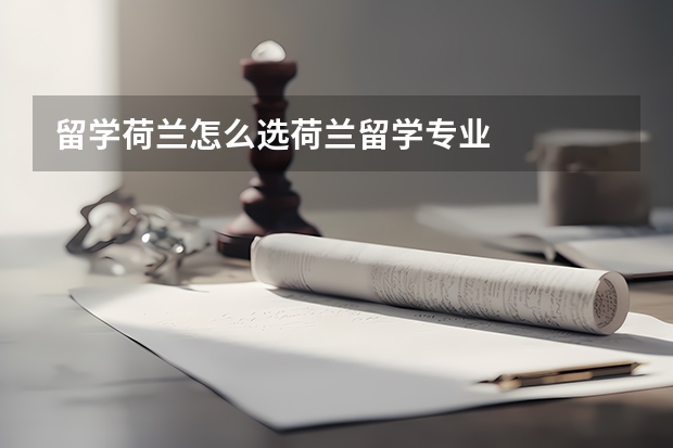 留学荷兰怎么选荷兰留学专业