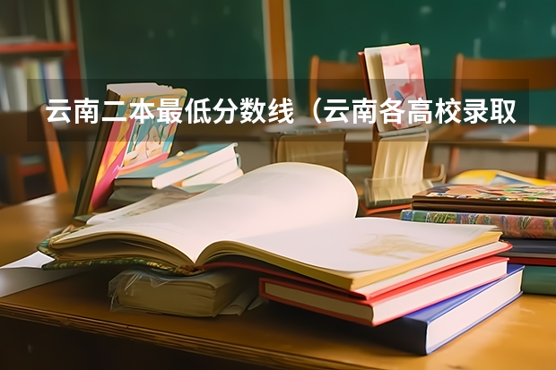 云南二本最低分数线（云南各高校录取分数线）