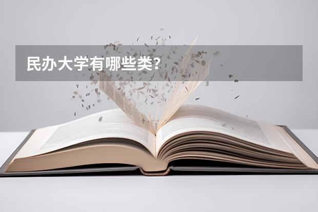民办大学有哪些类？