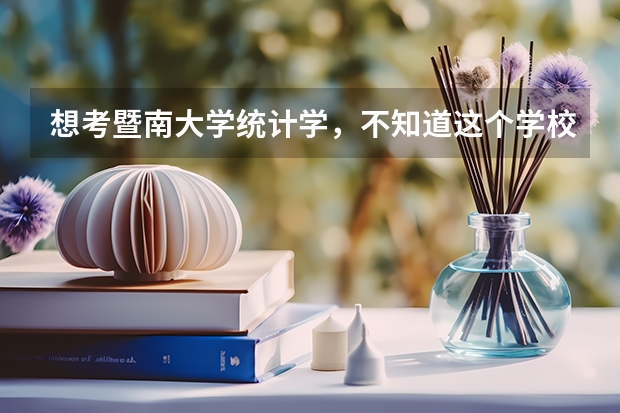 想考暨南大学统计学,不知道这个学校统计学实力如何?