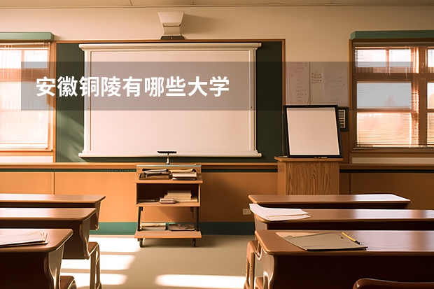 安徽铜陵有哪些大学