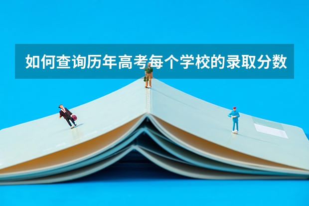 如何查询历年高考每个学校的录取分数