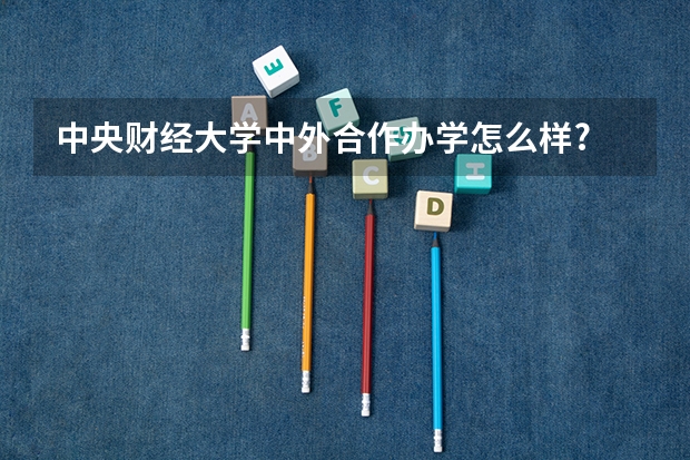 中央财经大学中外合作办学怎么样?