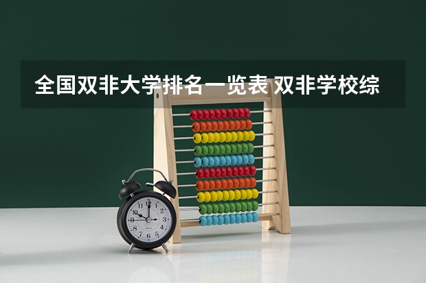 全国双非大学排名一览表 双非学校综合排名是怎样的