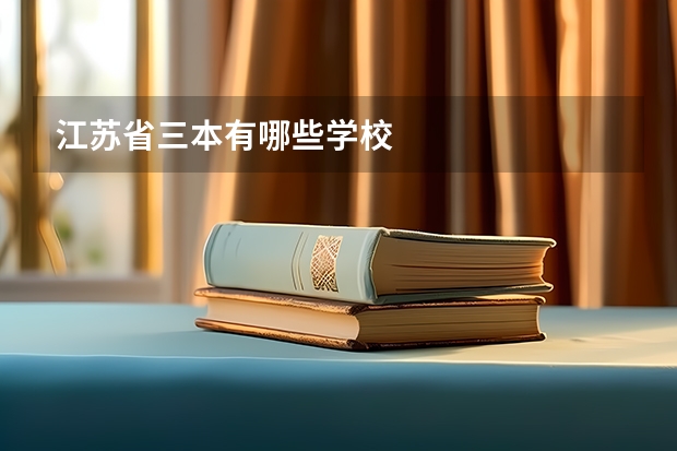 江苏省三本有哪些学校