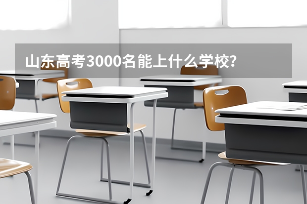 山东高考3000名能上什么学校？