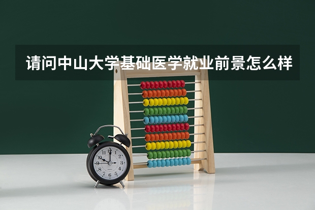请问中山大学基础医学就业前景怎么样？