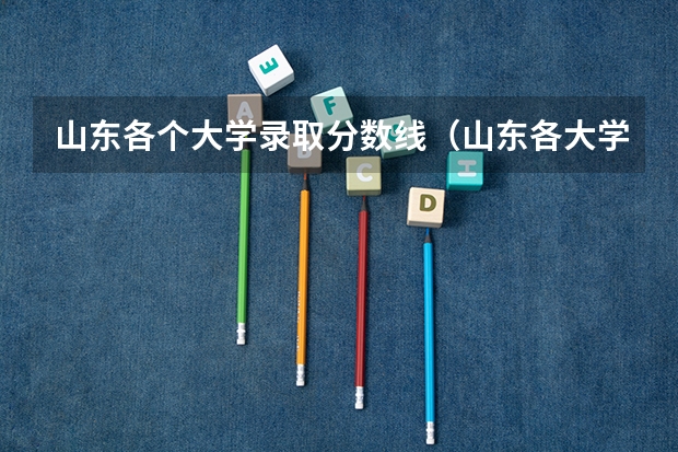 山东各个大学录取分数线（山东各大学录取分数线）