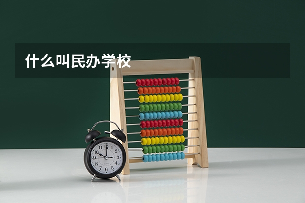 什么叫民办学校