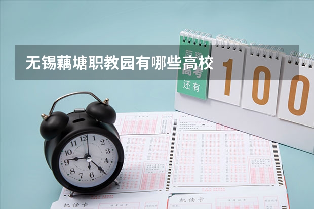 无锡藕塘职教园有哪些高校