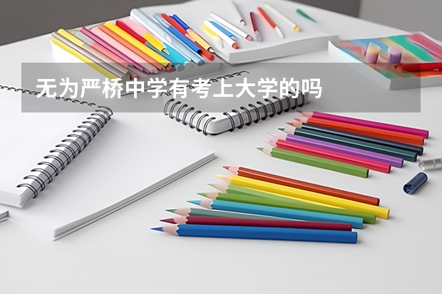 无为严桥中学有考上大学的吗