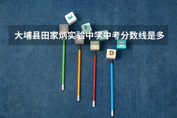 大埔县田家炳实验中学中考分数线是多少??