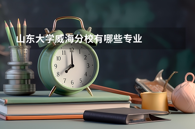 山东大学威海分校有哪些专业