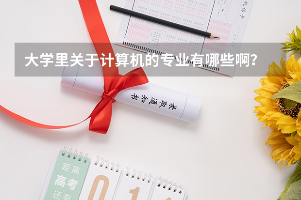 大学里关于计算机的专业有哪些啊?