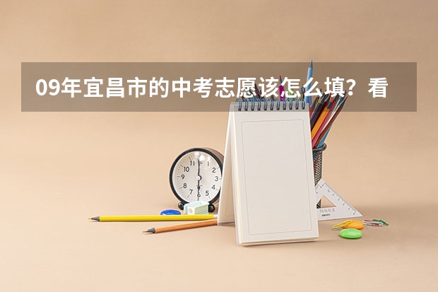 09年宜昌市的中考志愿该怎么填？看不懂！