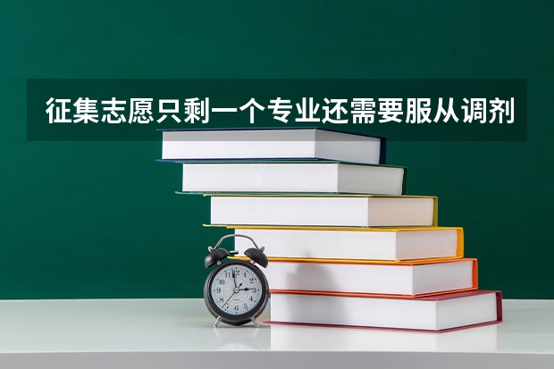 征集志愿只剩一个专业还需要服从调剂吗