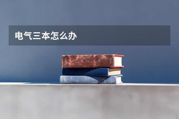 电气三本怎么办