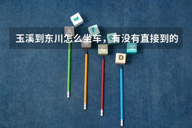 玉溪到东川怎么坐车，有没有直接到的车。如果没有昆明又是在哪里坐车。