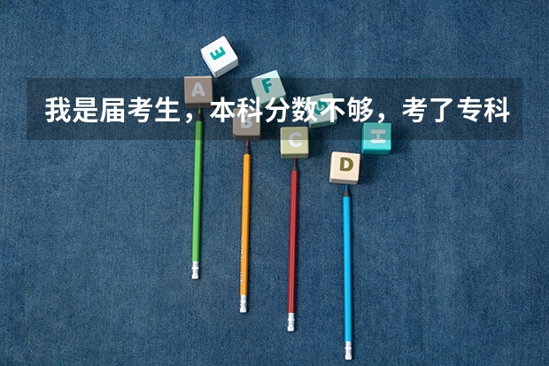 我是届考生，本科分数不够，考了专科，上专科呢还是辍学？