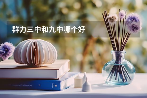 群力三中和九中哪个好