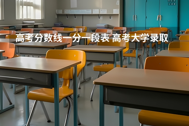 高考分数线一分一段表 高考大学录取分数线排名？