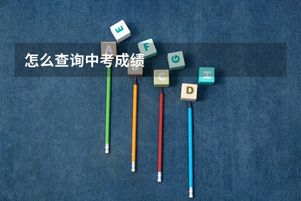 怎么查询中考成绩
