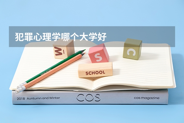 犯罪心理学哪个大学好