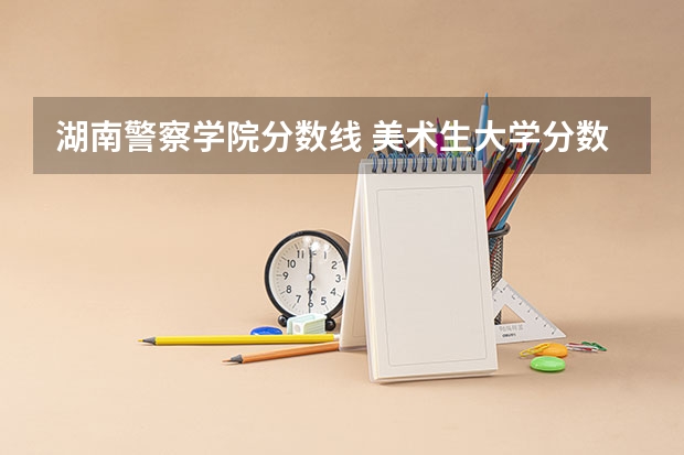 湖南警察学院分数线 美术生大学分数线