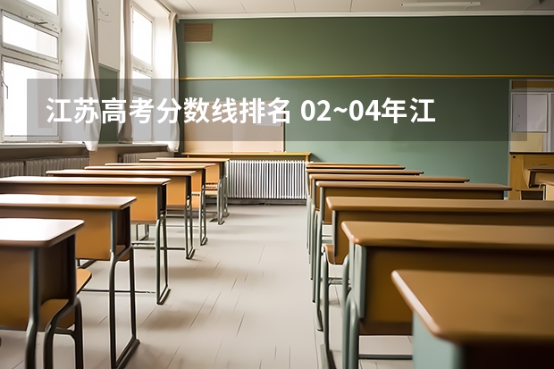 江苏高考分数线排名 02~04年江苏高考的分数线