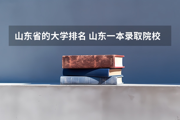 山东省的大学排名 山东一本录取院校排名